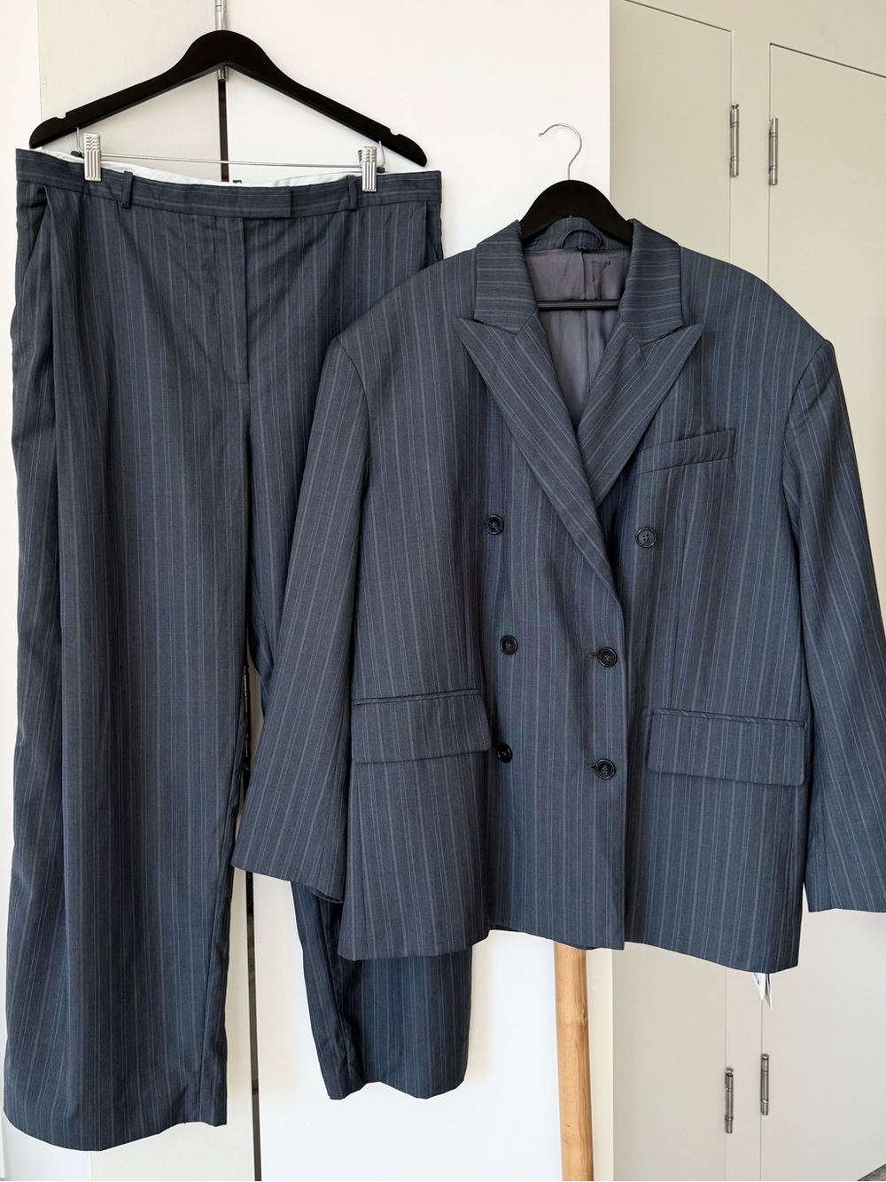 H&M STUDIO. Premium Selection. Oversized Wool Blazer and Pants Suit. XL size! - Picture 13 of 16